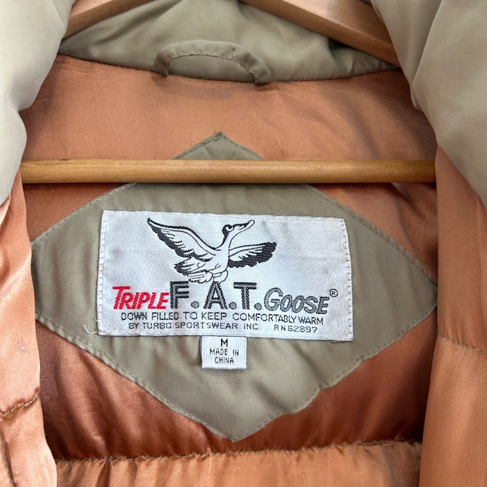 VINTAGE TRIPLE FAT GOOSE CANADIAN GOOSE DOWN PUFFER. For wear in Sub-zero temps. - Picture 9 of 13